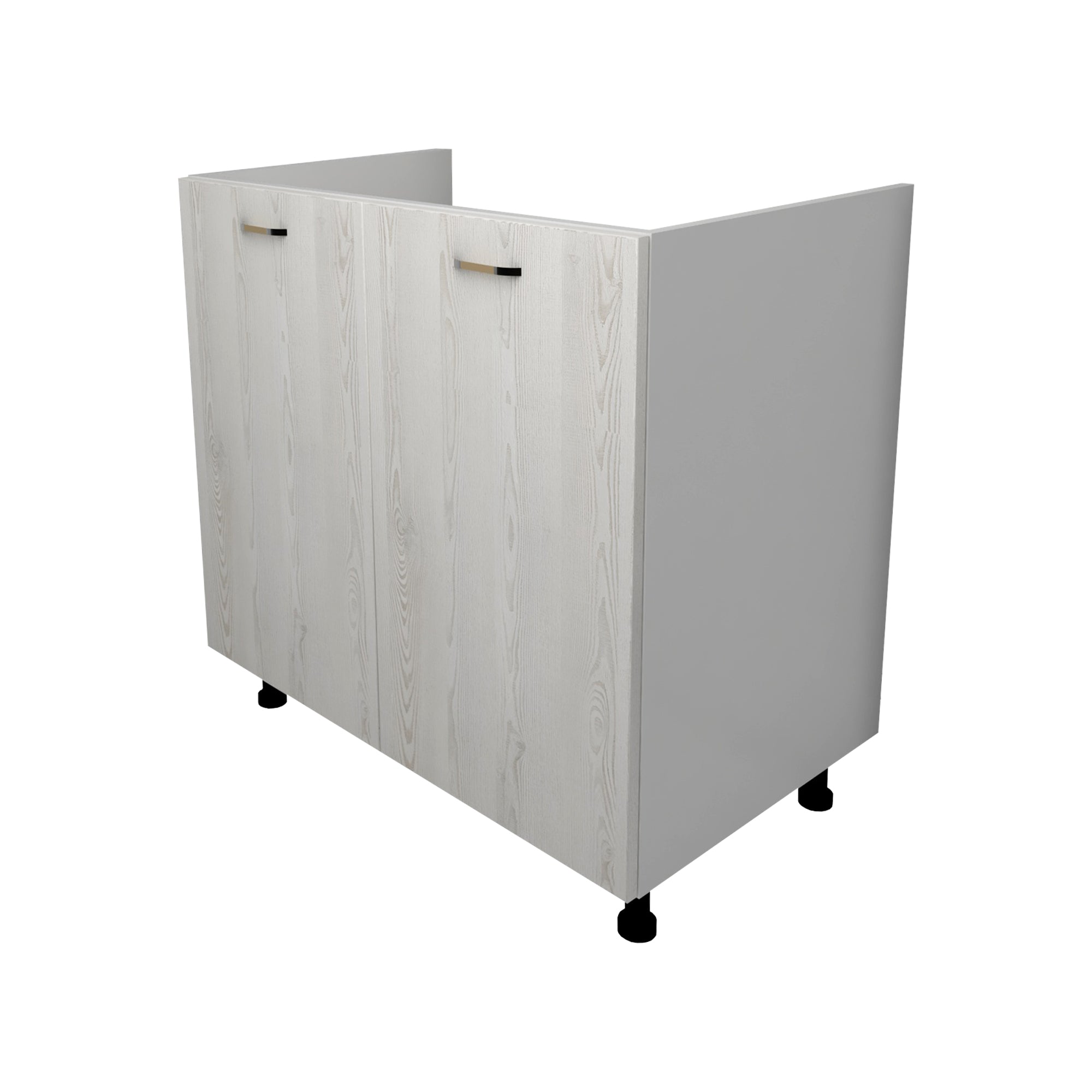 Corp Masca Chiuveta Lecce, 2 Usi, Pin Alb/Alb, 80 x 50 x 80 cm