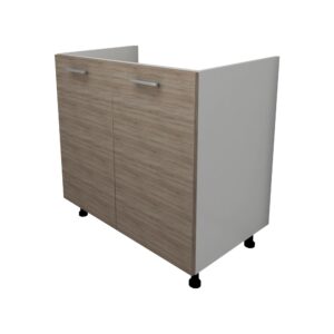 Corp Masca Chiuveta Lecce, 2 Usi, Stejar Sonoma Inchis/Alb, 80 x 50 x 80 cm