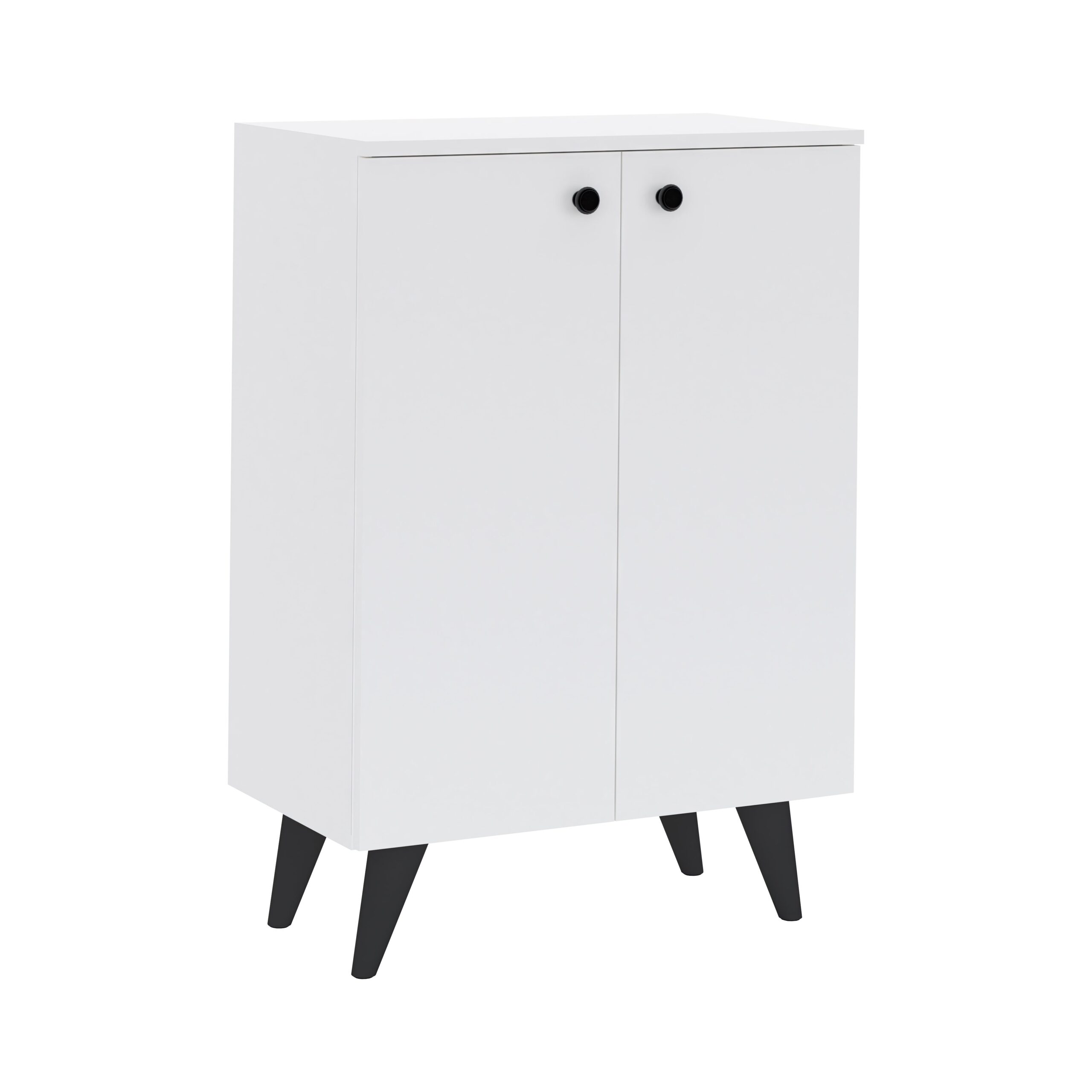 Pantofar Luton, 2 Usi, Alb, 62 x 35 x 90 cm