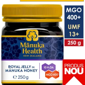 Laptisor de matca pur (royal jelly) in Miere de Manuka MGO 400+ UMF 13+ (250g) | Manuka Health