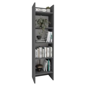 Biblioteca Neda, 5  Polite, Antracit, 53 x 35 x 198 cm