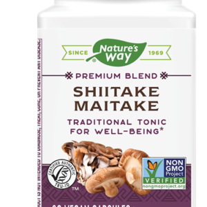 Shiitake Maitake  60 Caps – Nature’s Way