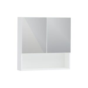Corp Baie Tejo, Suspendat, 2 Usi, Alb, cu oglinzi, 70 x 17 x 70 cm