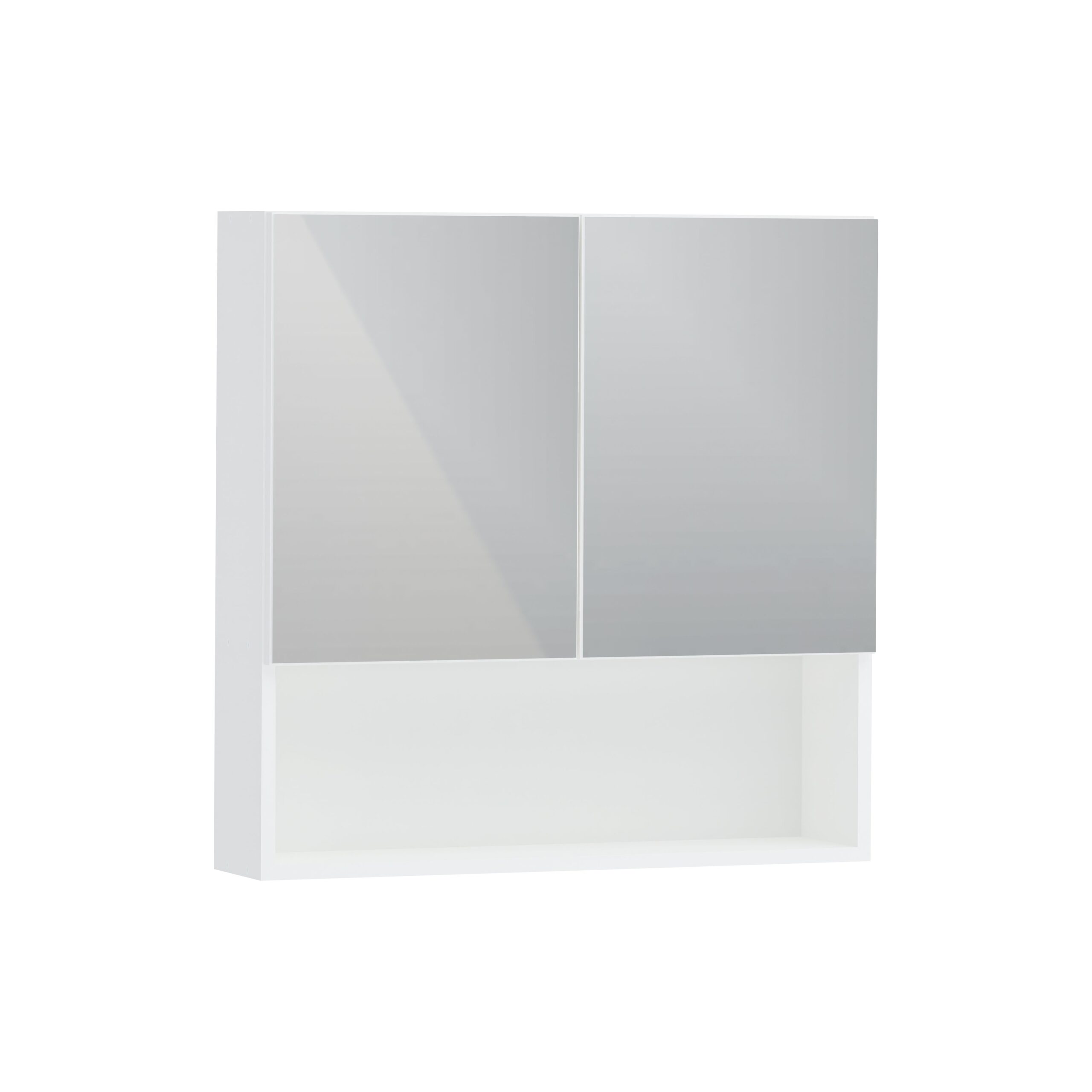Corp Baie Tejo, Suspendat, 2 Usi, Alb, cu oglinzi, 70 x 17 x 70 cm