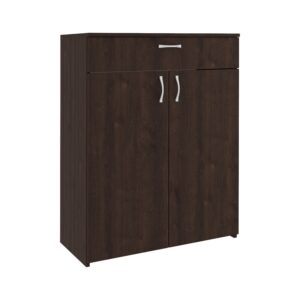 Comoda Tisa, 1 Sertar, 2 Usi, Stejar Bronz, 80 x 35 x 100 cm