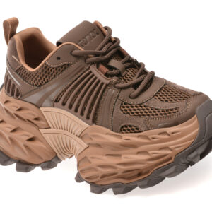 Pantofi sport GRYXX maro, 8951A, din material textil si piele naturala