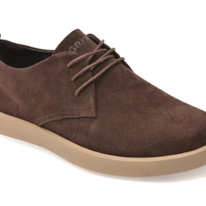 Pantofi GRYXX maro, 80027, din piele intoarsa