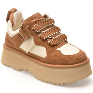 Pantofi sport UGG maro, ASTROMEL, din material textil si piele intoarsa