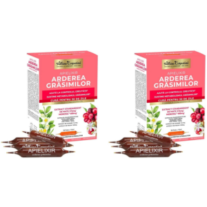 Pachet Apielixir Arderea Grasimilor 30 fiole + 30 fiole