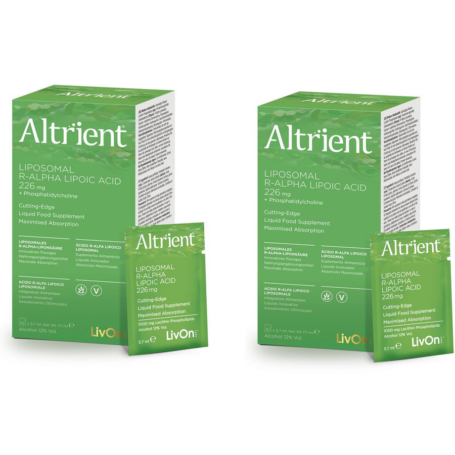 Pachet Acid R-Alfa Lipoic Lipozomal 226mg Livon Labs, 30 pliculete + 30 pliculete