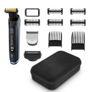 Aparat de tuns  conturat si barbierit Rowenta Forever Sharp Ultimate TN6204E0  lame din inox  invelis din titan  8000 rpm  autonomie de pana la 120 mi