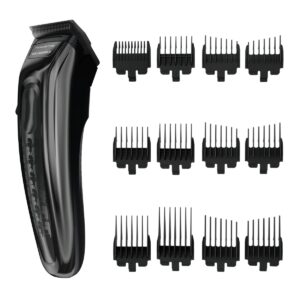 Aparat de tuns Rowenta x Karl Lagerfeld Barber Experience TN155LE0  6500 rpm  autonomie 150 min  6 piepteni ficsi  6 piepteni fade  lame inox  indicat