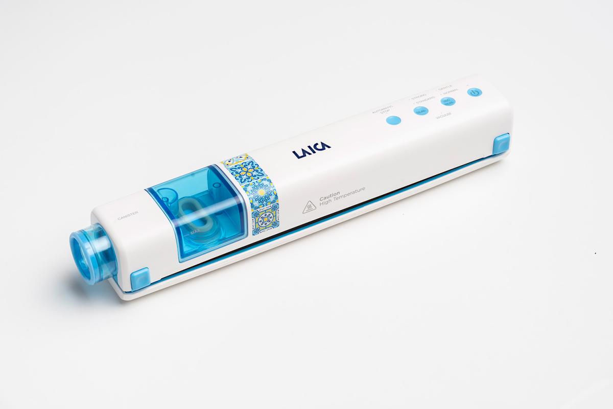 Aparat portabil de vidat Laica VT3206 ExtraSlim Pro, 100W, vidare pungi si caserole