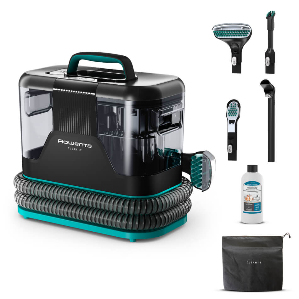 Aspirator tapiterie Rowenta Clean IT IN5020F0 750W rezervor apa & detergent 2.3L rezervor apa murdara 1.5L perii 8/15 cm accesoriu spatii inguste