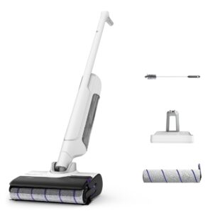 Aspirator cu spalare Rowenta X-Clean 10 GZ7540WO  200W  550 RPM  pana la 60 min autonomie  ecran LED  functie uscare & autocuratare  baza de incarcare