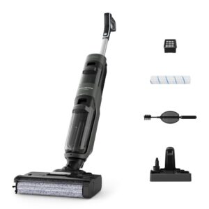 Aspirator cu spalare Rowenta X-Clean 4 GZ5037WO  200W  425 RPM  pana la 50 min autonomie  ecran LED  functie autocuratare  baza de incarcare  nivel sc