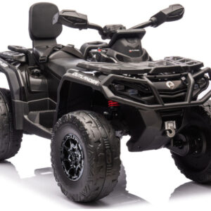 ATV electric pentru 2 copii Can Am Outlender 800W 24V Bombardier, culoare neagra