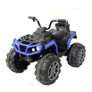 ATV electric pentru copii, Kinderauto Offroad 90W 12V cu scaun tapitat, culoare albastra