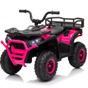 ATV electric pentru fetite, Mini DESERT, 120W 12V, cu telecomanda inclusa, music player, bluetooth, roz