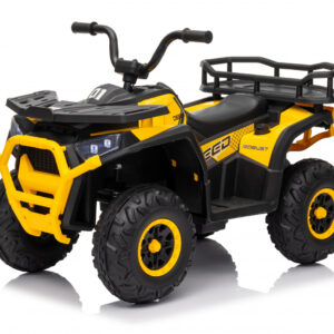 ATV electric copii 2-5 ani, Mini DESERT, 120W 12V, music player, telecomanda control parental, culoare galbena