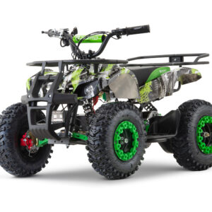ATV electric pentru copii NITRO Torino Quad 1200W 48V snowy tyres, Green Grafiti