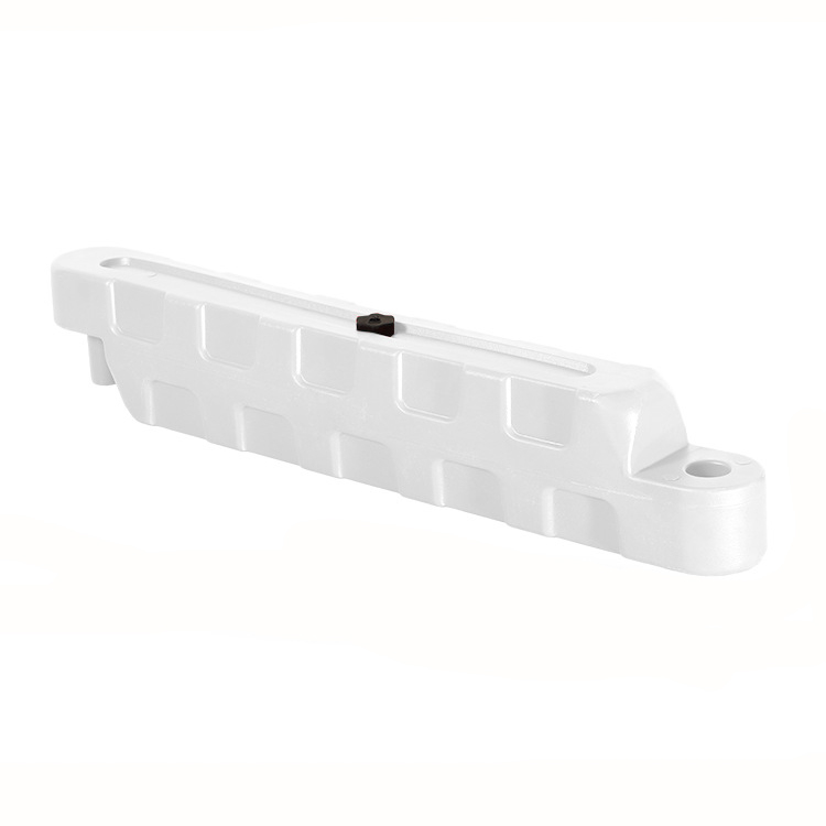 Bariera modulara delimitare traseu karting, piste sau parcari, HDPE, umplere cu apa, anti-impact, rezistenta UV, interior exterior 110x30x35 cm, alb