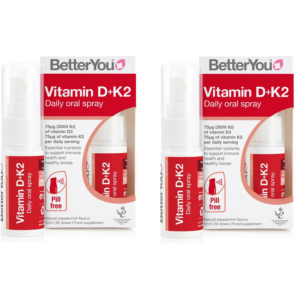 Pachet Vitamina D+K2 Spray Oral 12ml + 12ml