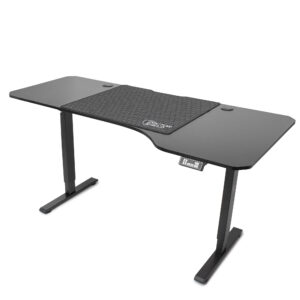 Birou Electric Reglabil pe Inaltime, Dr.Shield Nova, 160 x 75 x 75 CM, Mouse Pad XXL Full Cover – Negru