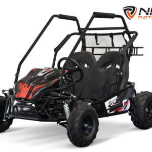 Buggy electric pentru 2 copii, Nitro Gokart 2000W 60V 20Ah, premium, culoare Rosie