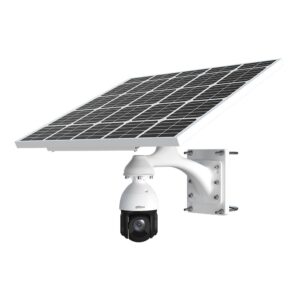 Camera supraveghere rotativa IP Speed Dome PTZ 4G cu panou solar Dahua Starlight WizSense, 4 MP, 5 mm–125 mm, IR 100 m, 25x, detectie faciala, slot card, IP66