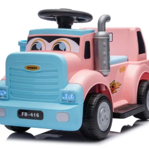 Camion electric pentru copii, Kinderplay Lightning 33,  30W, 6V, roz
