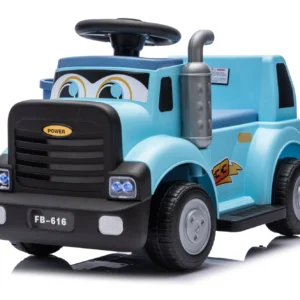 Camion electric pentru copii, Kinderplay Lightning 33,  30W, 6V, albastru