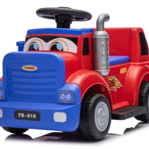 Camion electric pentru copii, Kinderplay Lightning 33,  30W, 6V, rosu