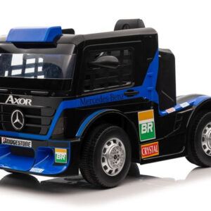 Camion electric pentru copii, Mercedes-Benz Axor 90W 12V PREMIUM, culoare Navy blue
