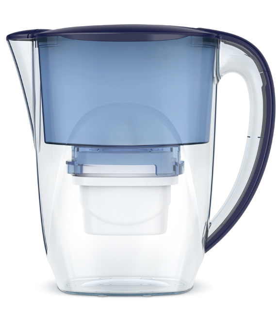Cana filtranta de apa Aqua Optima Oria, albastru, 2,8 litri