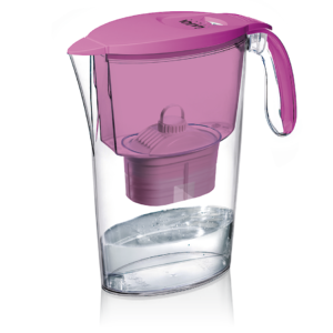 Cana filtranta de apa Laica Clear Line, 2.3 litri, Fuchsia