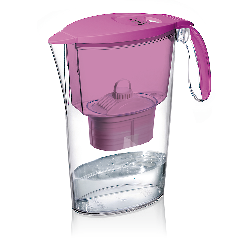 Cana filtranta de apa Laica Clear Line, 2.3 litri, Fuchsia