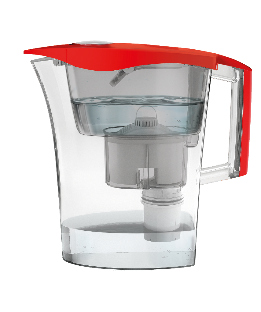 Cana filtranta de apa Laica Germ Stop Predator, 3 litri, rosu