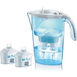 Cana filtranta de apa Laica Mechanical + 2 filtre, Alb, 2.3 litri, J31CC21