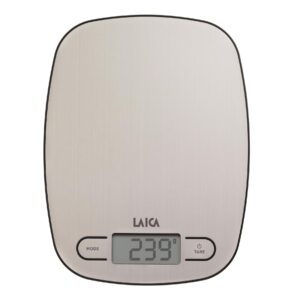 Cantar electronic de bucatarie Laica KS1033 Professional, 5 kg, gri, platforma inox