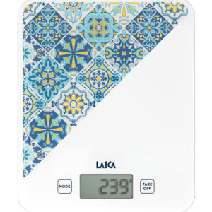Cantar electronic de bucatarie Laica KS5013, 10 kg, albastru, design mediteraneean