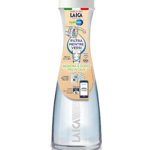 Carafa filtranta de apa Laica GlaSSmart, din sticla, 1.1 litri