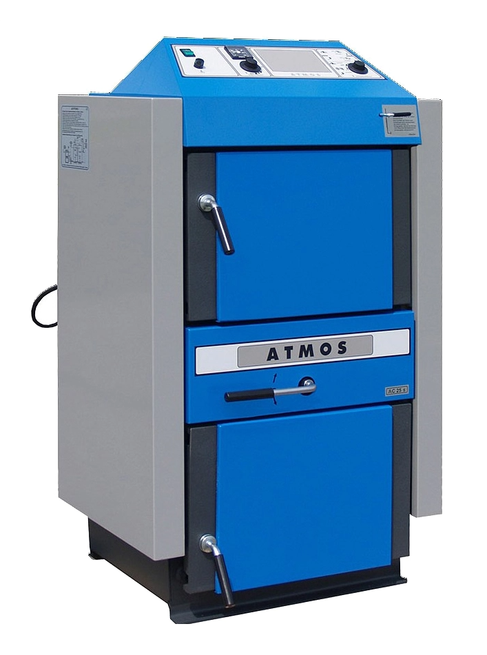 Cazan (centrala) combustibil solid, gazeificare, Atmos, C50S, otel, 48kW