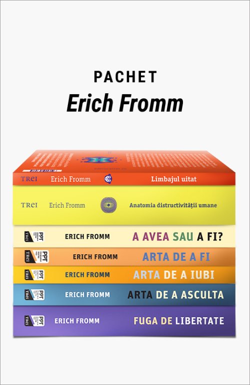 Pachet Erich Fromm. Fuga de libertate/Arta de a asculta/Arta de a iubi/Arta de a fi/A AVEA sau A FI?/Anatomia distructivităţii umane/Limbajul uitat