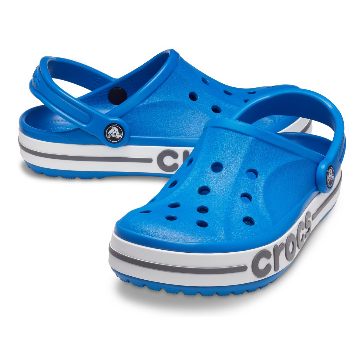 Saboti Crocs Bayaband Clog Albastru - Bright Cobalt/Slate Grey - Image 4