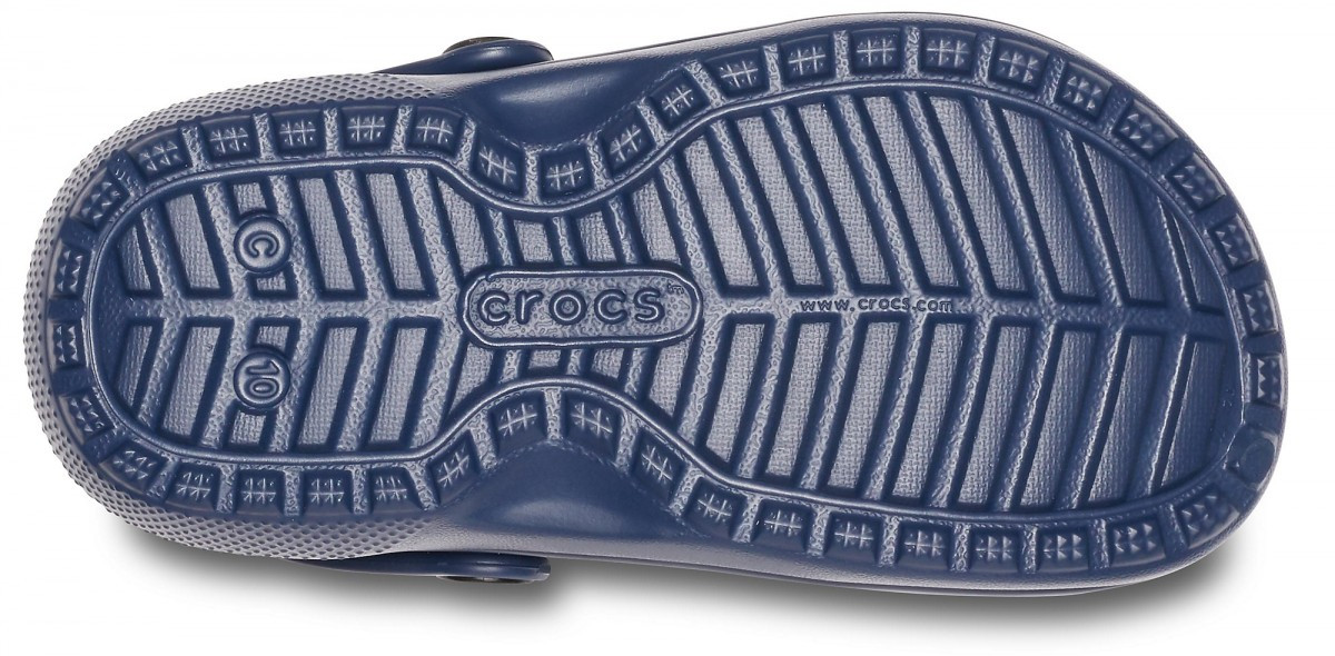Saboti Crocs Classic Lined Kids Albastru - Navy/Charcoal - Image 4