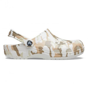 Saboti Crocs Classic Printed Camo Clog Alb – White/Multi
