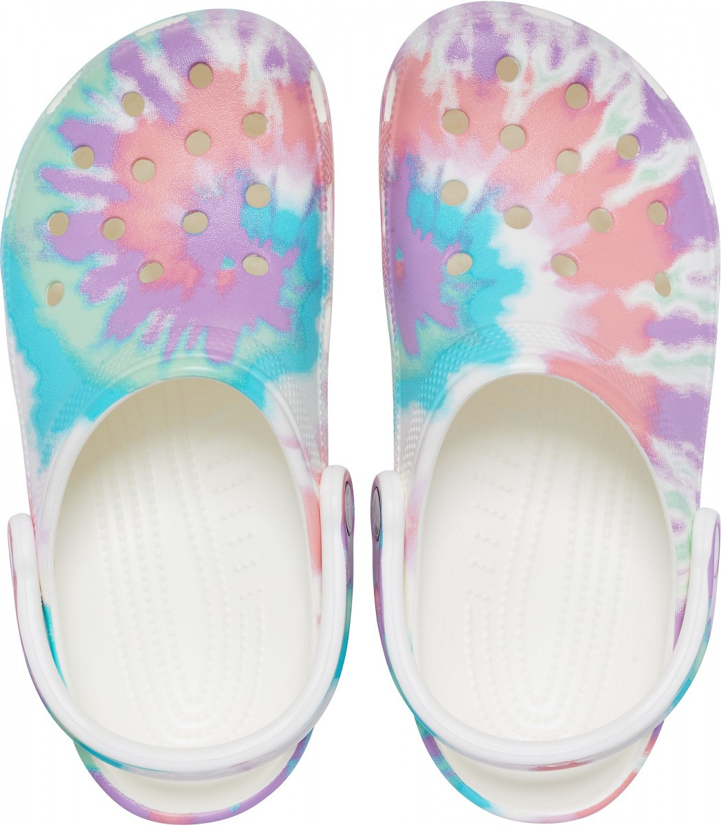 Saboti Crocs Classic Tie-Dye Graphic Clog Multicolor - Fresco/Multi - Image 2