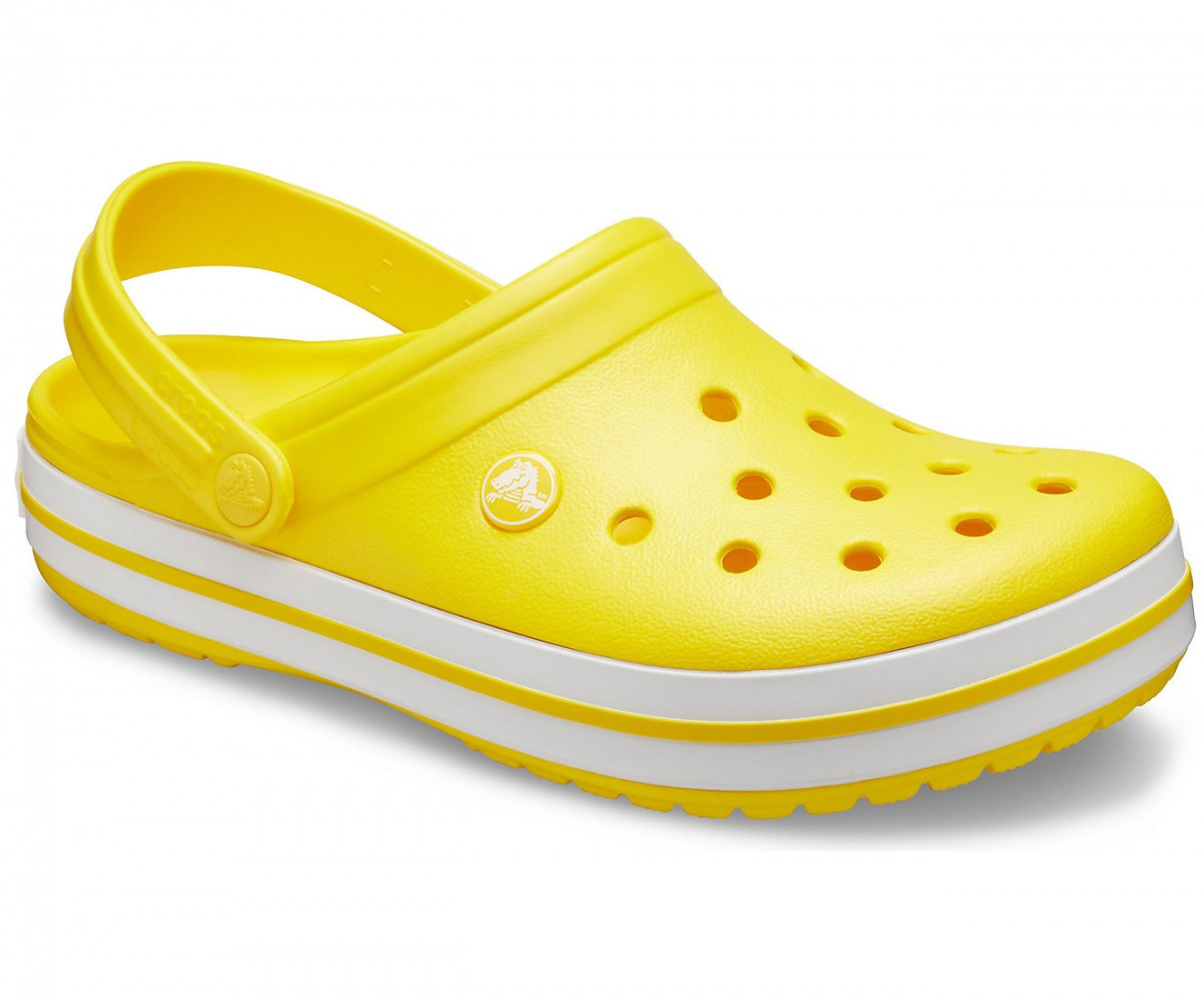 Saboti Crocs Crocband Galben - Lemon/White - Image 2