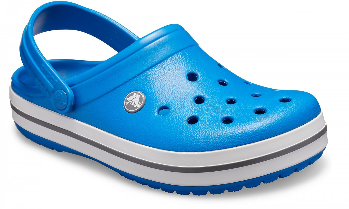 Saboti Crocs Crocband Albastru - Bright Cobalt/Charcoal - Image 2